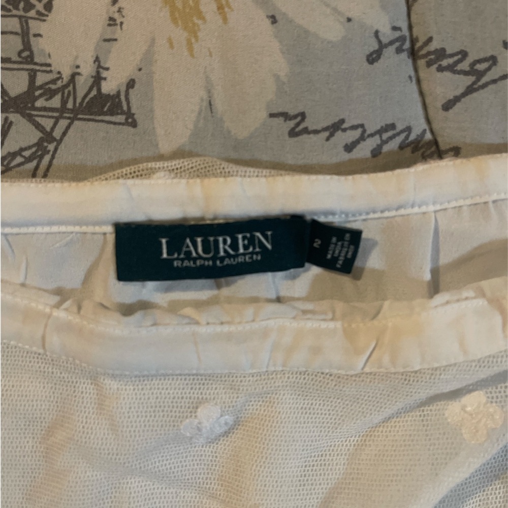 Ralph Lauren maxi skirt in white size 2